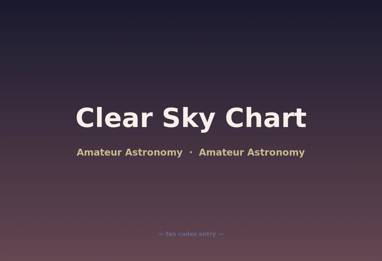Clear Sky Chart