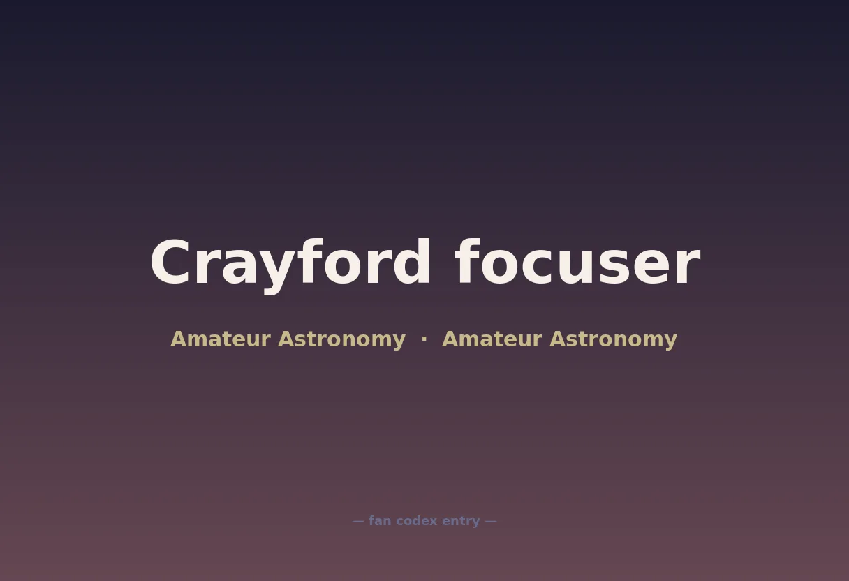 Crayford focuser