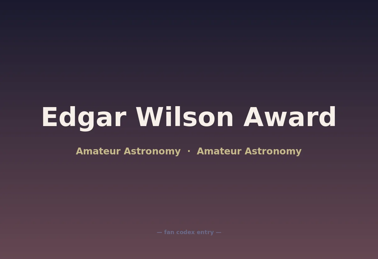 Edgar Wilson Award