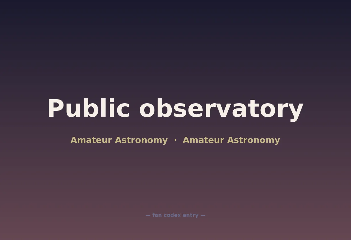 Public observatory