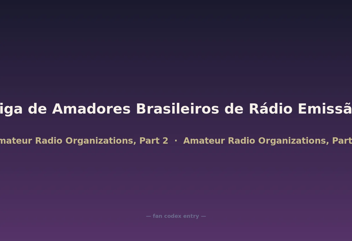 Liga de Amadores Brasileiros de Rádio Emissão