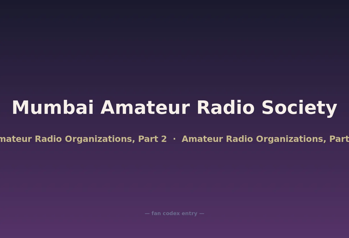 Mumbai Amateur Radio Society