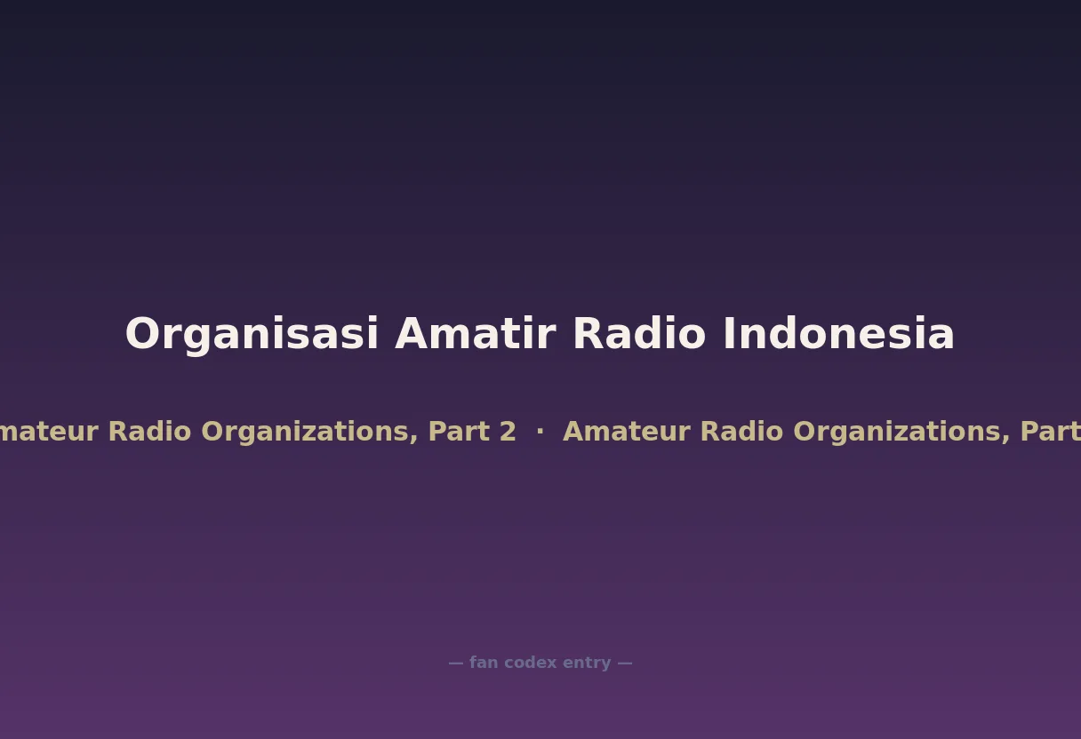 Organisasi Amatir Radio Indonesia