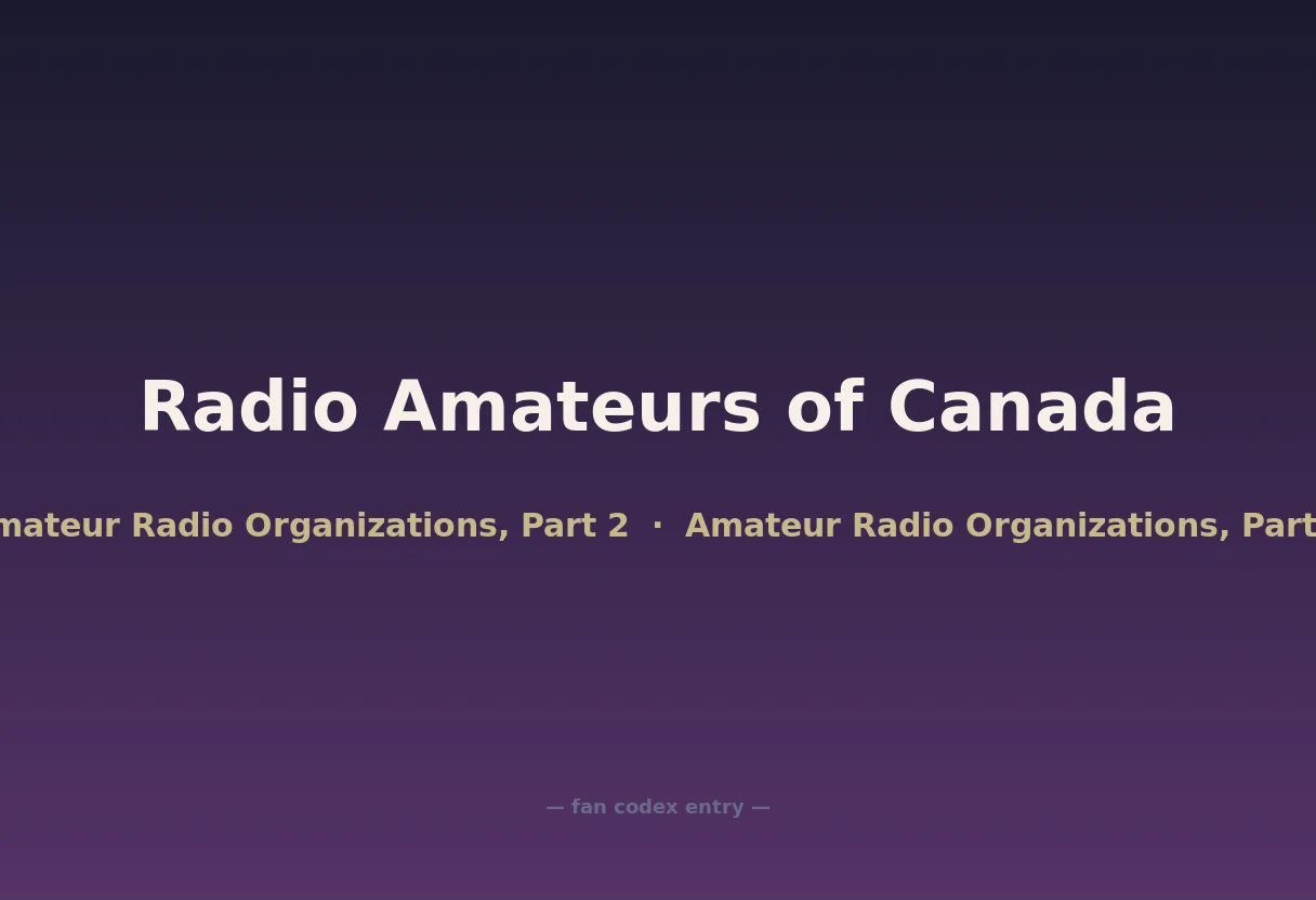 Radio Amateurs of Canada