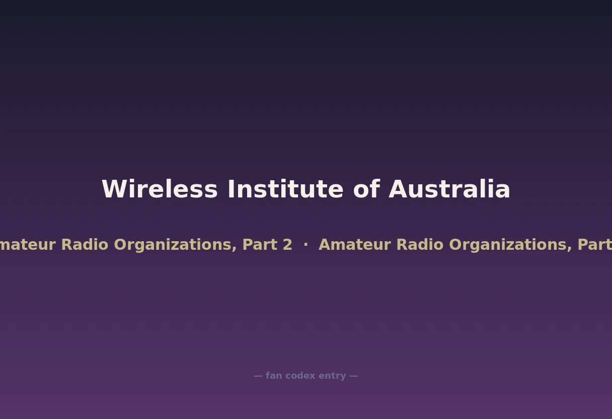 Wireless Institute of Australia