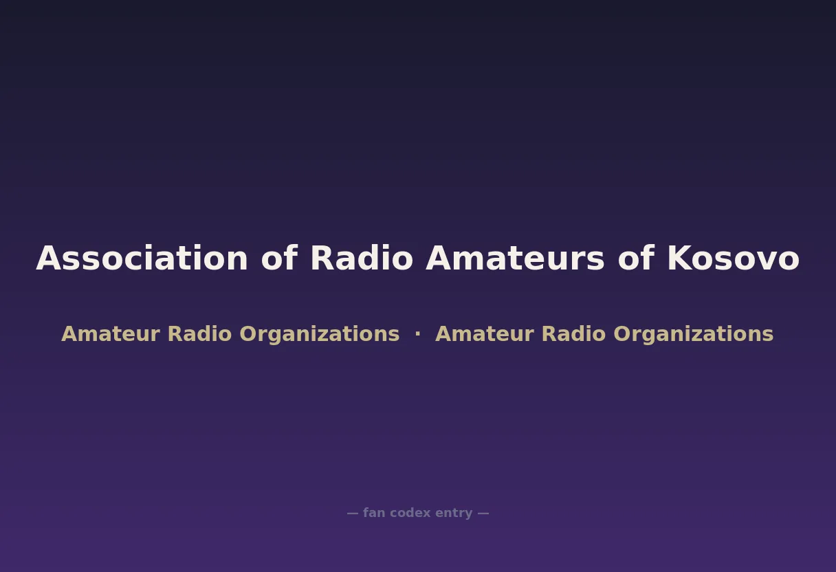 Association of Radio Amateurs of Kosovo