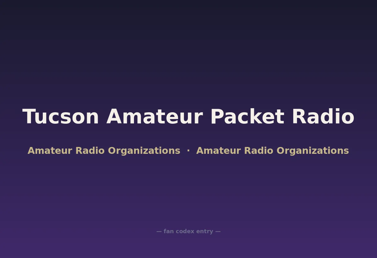 Tucson Amateur Packet Radio