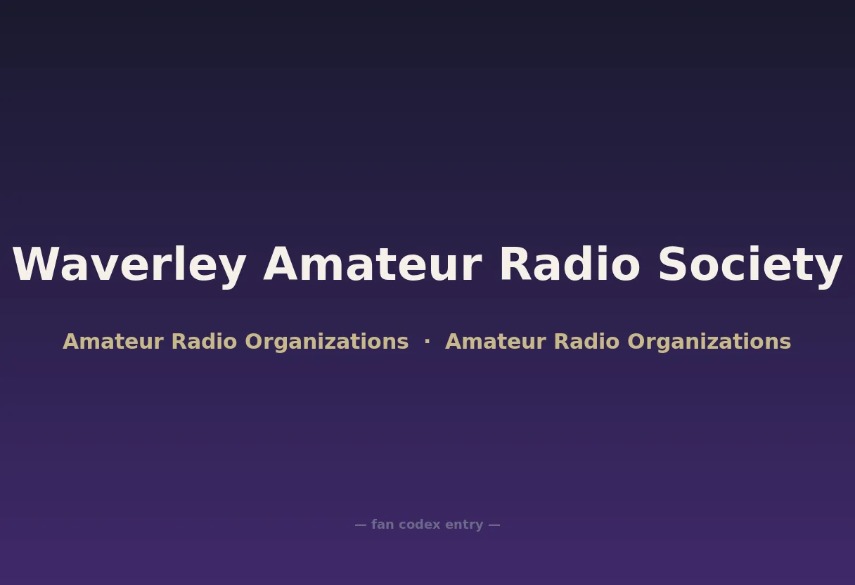 Waverley Amateur Radio Society