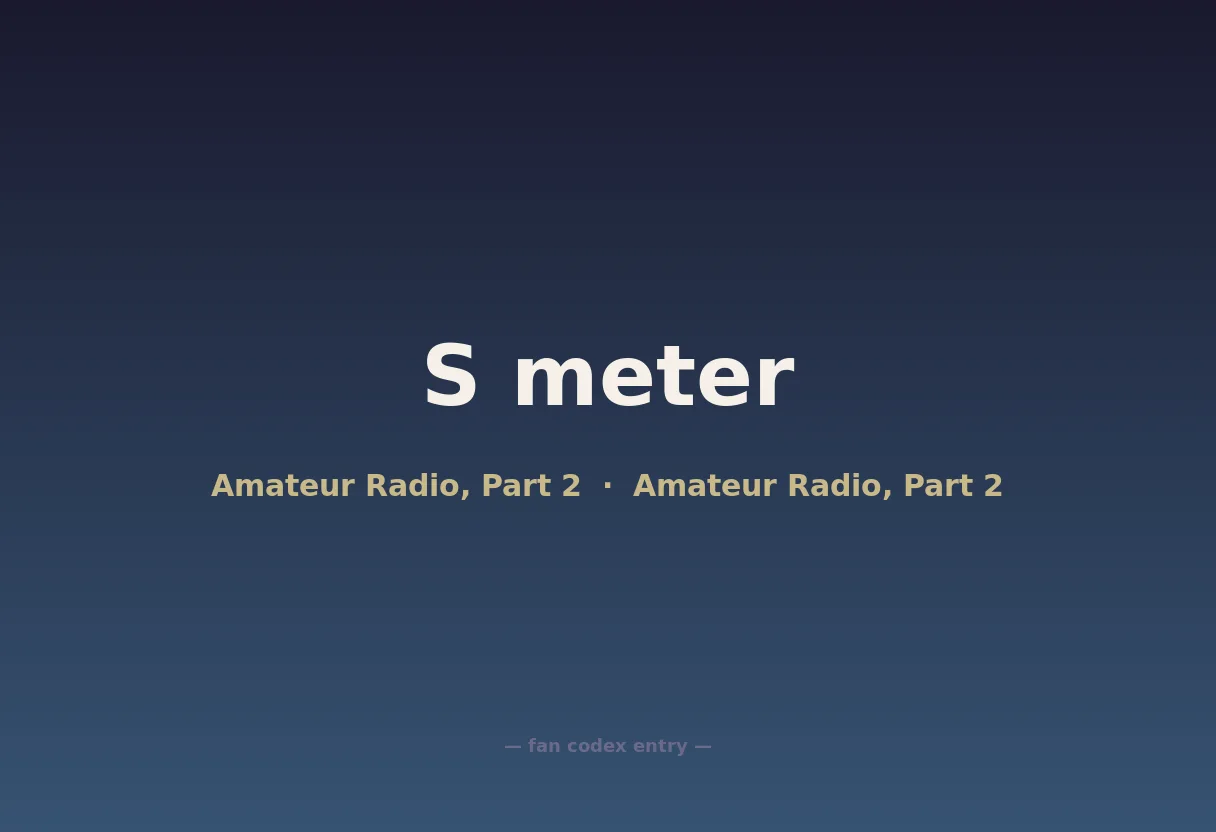 S meter