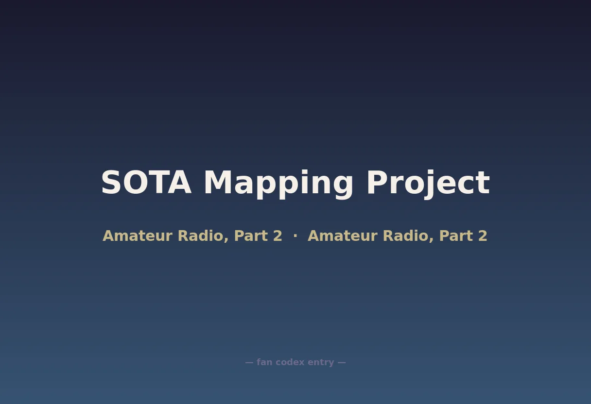 SOTA Mapping Project