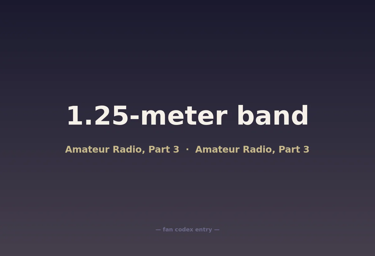 1.25-meter band