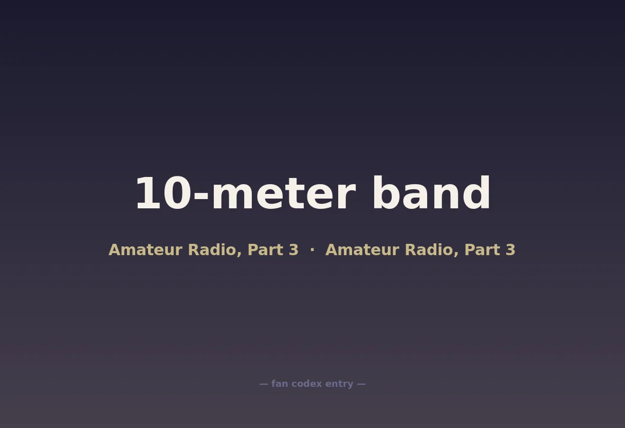 10-meter band