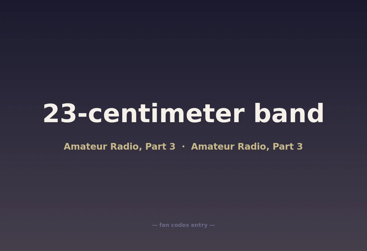 23-centimeter band