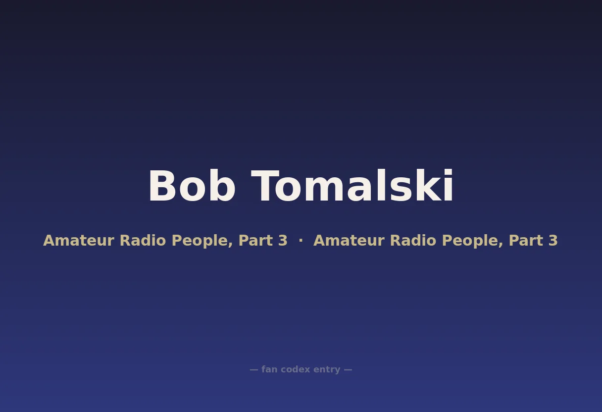 Bob Tomalski