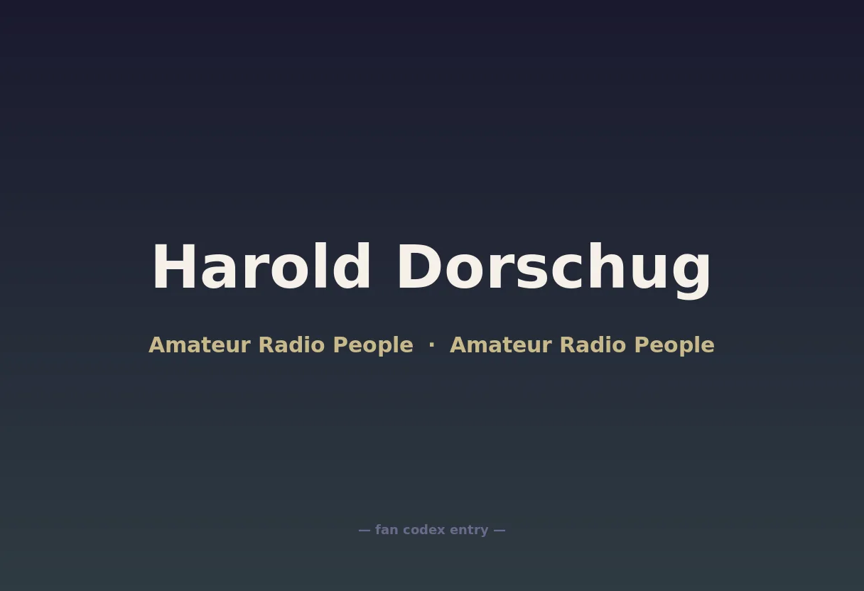 Harold Dorschug