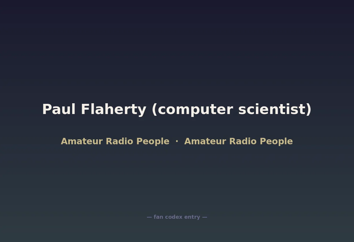 Paul Flaherty (computer scientist)