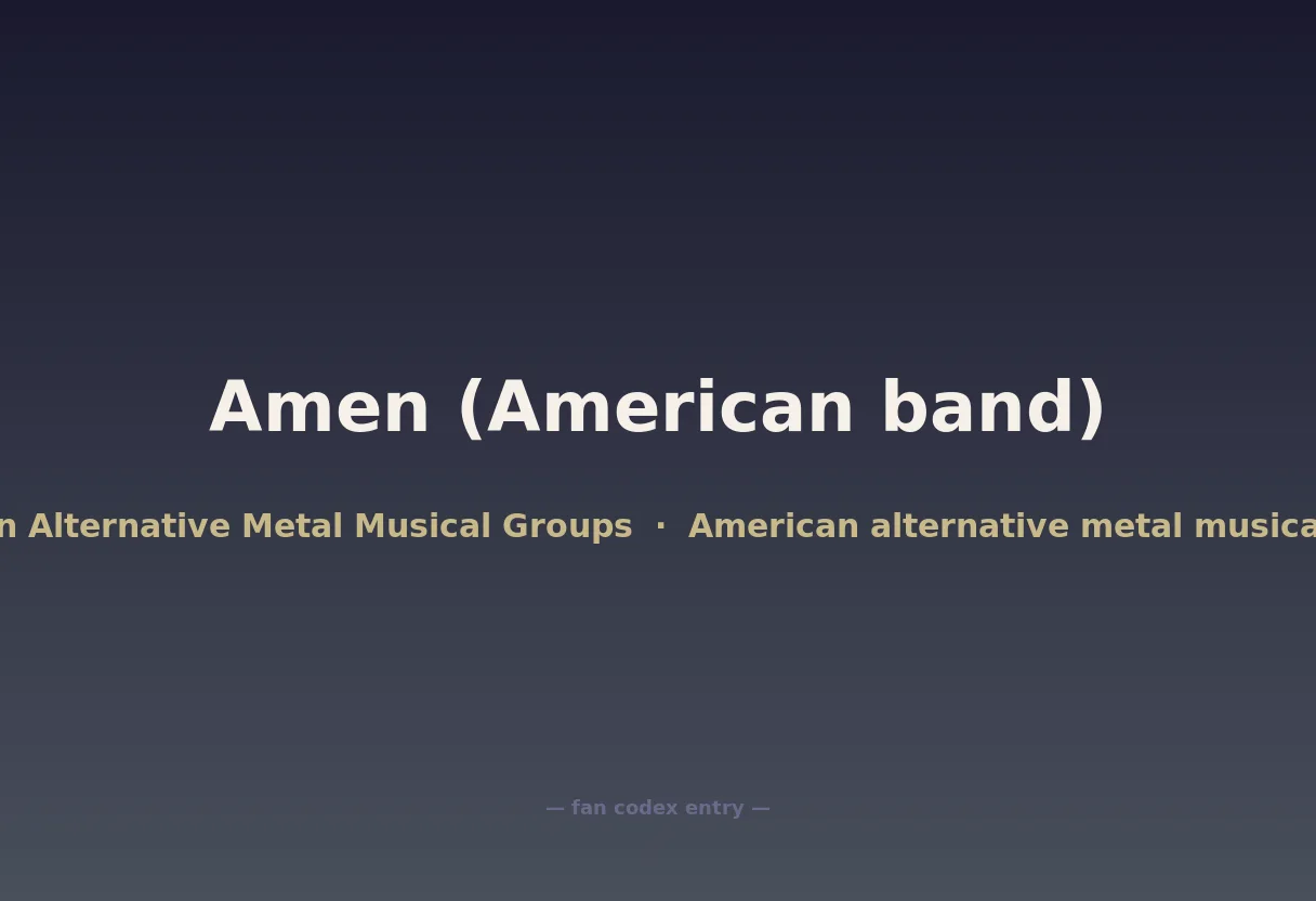 Amen (American band)