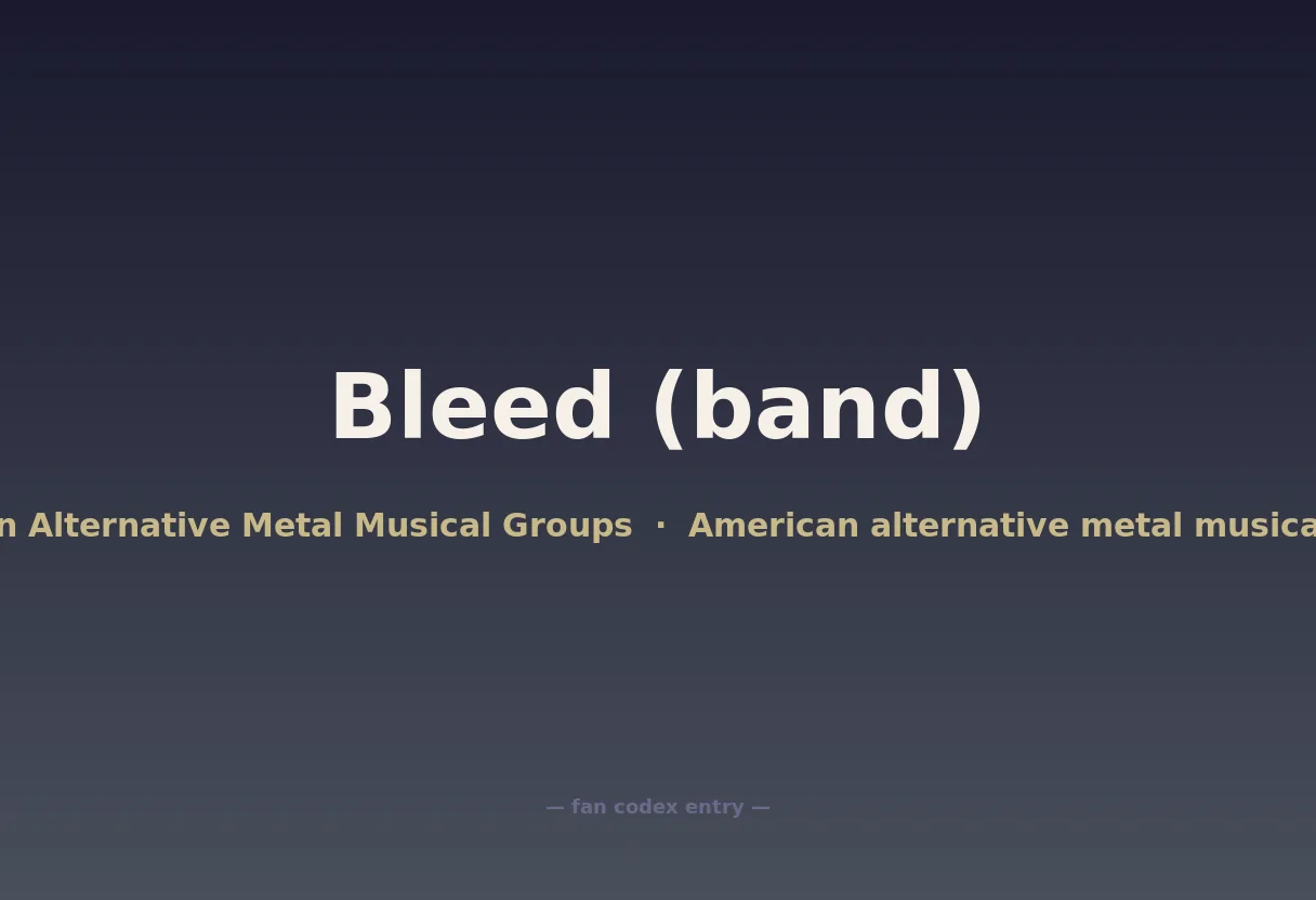 Bleed (band)