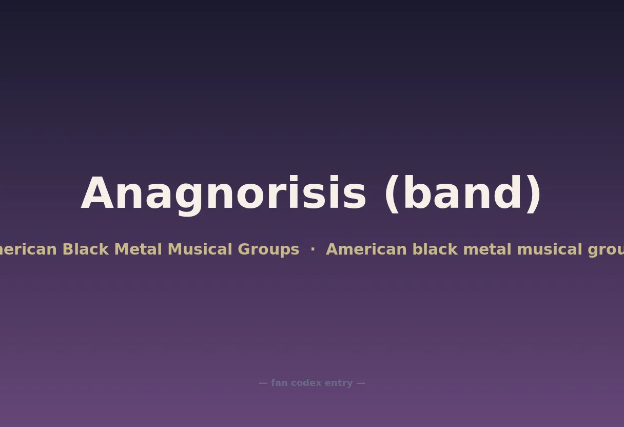 Anagnorisis (band)