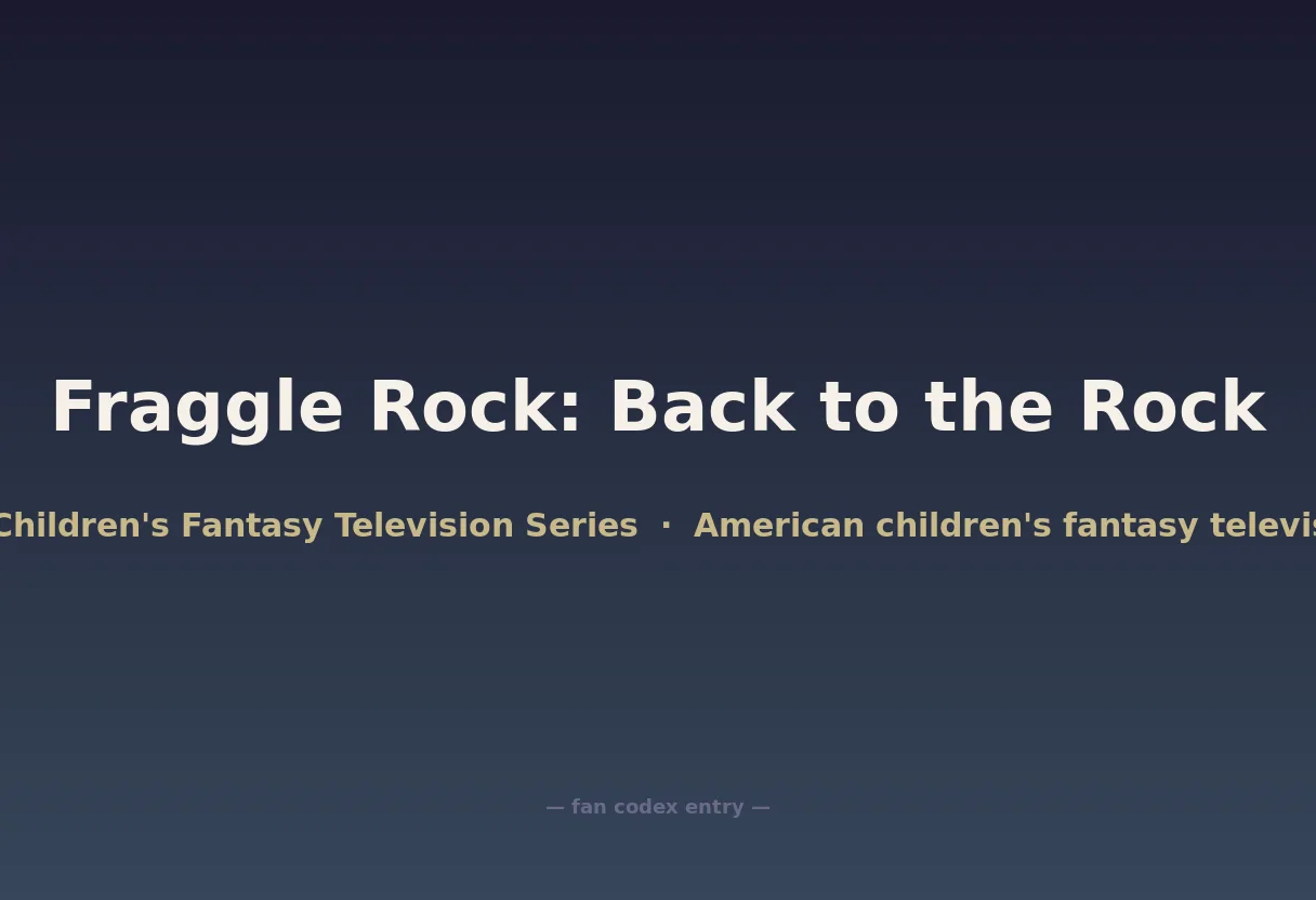 Fraggle Rock: Back to the Rock