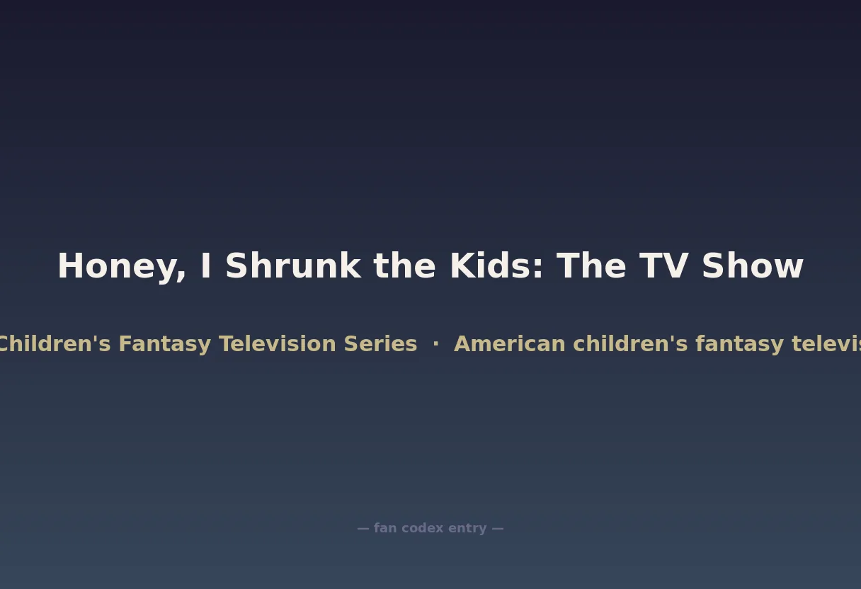 Honey, I Shrunk the Kids: The TV Show