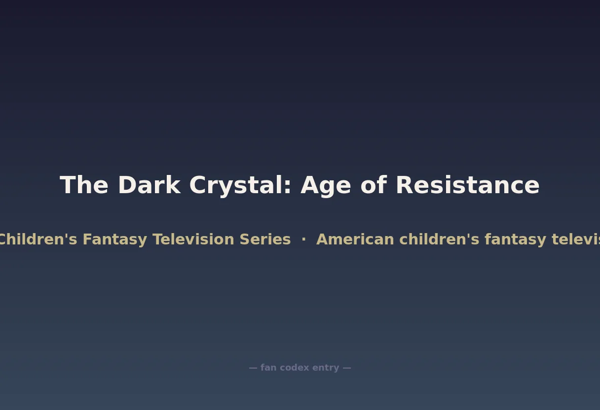The Dark Crystal: Age of Resistance