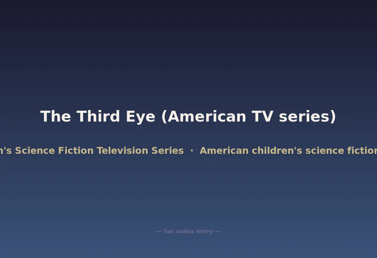 The Third Eye (American TV series)