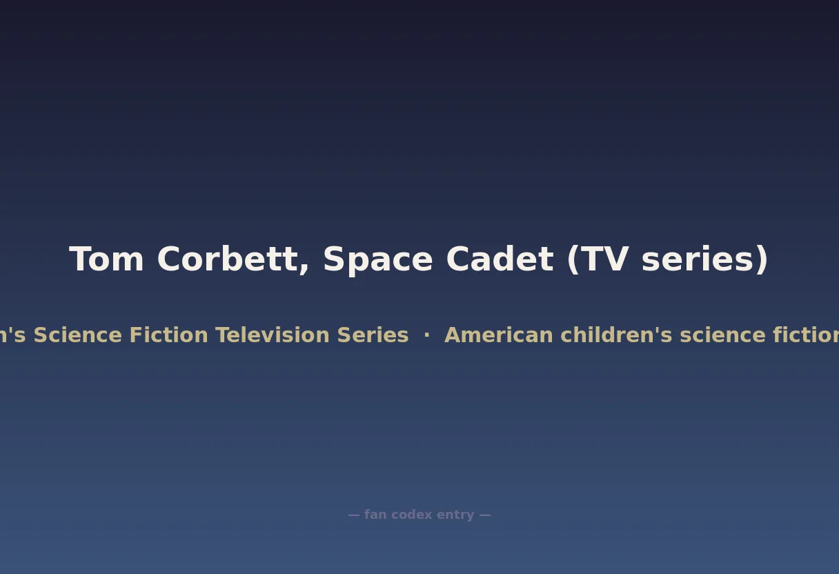Tom Corbett, Space Cadet (TV series)