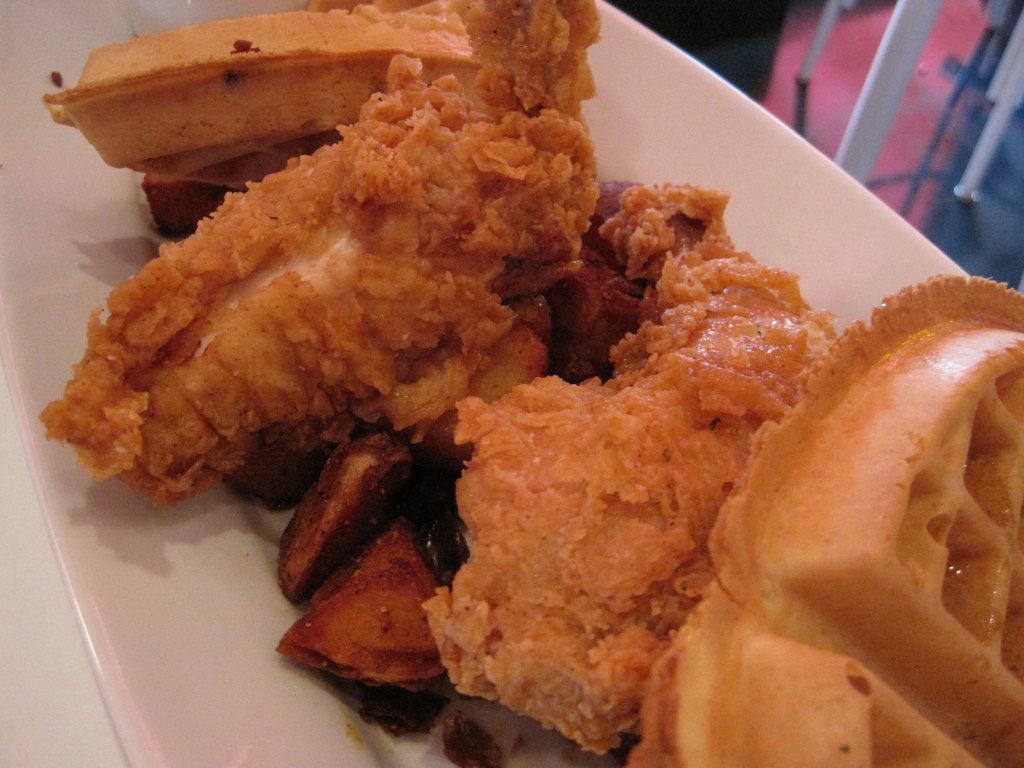 Chicken and waffles