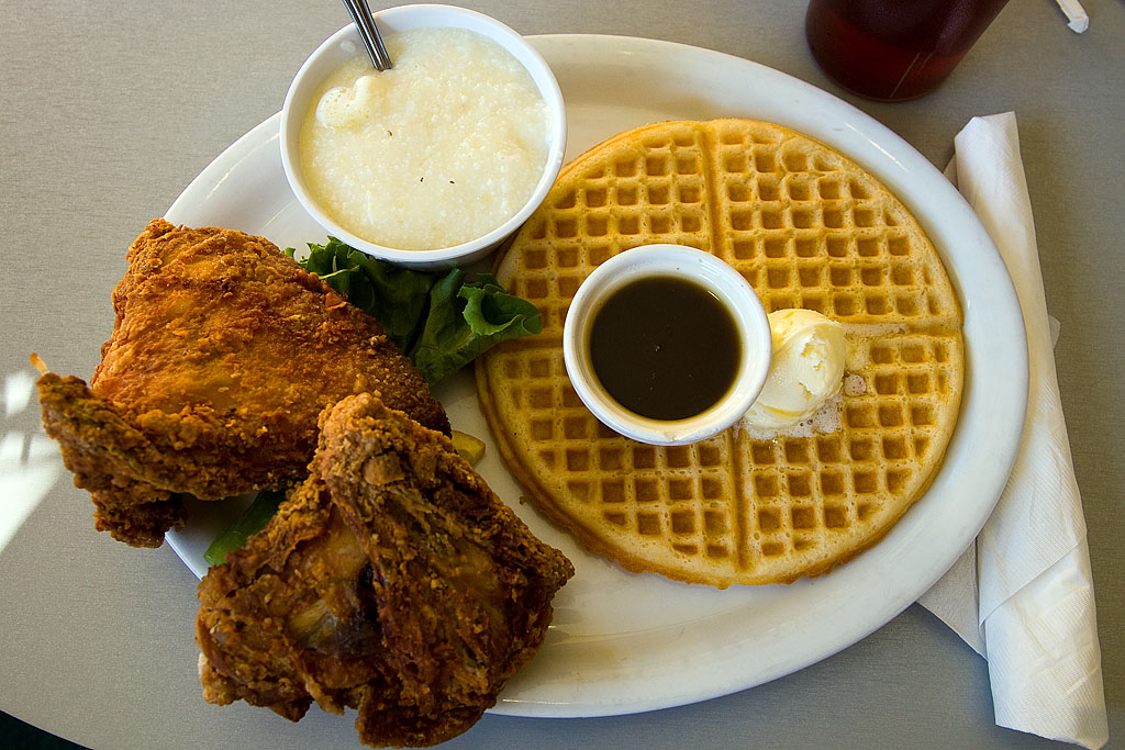 Chicken and waffles