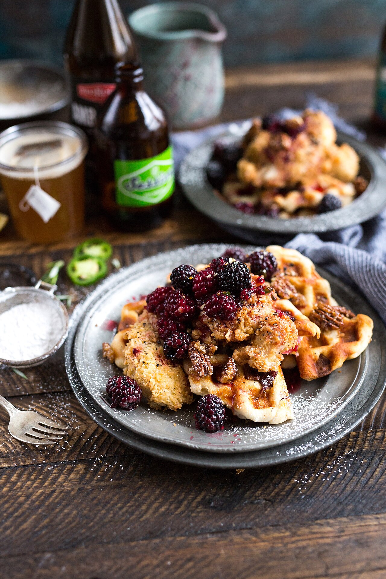 Chicken and waffles