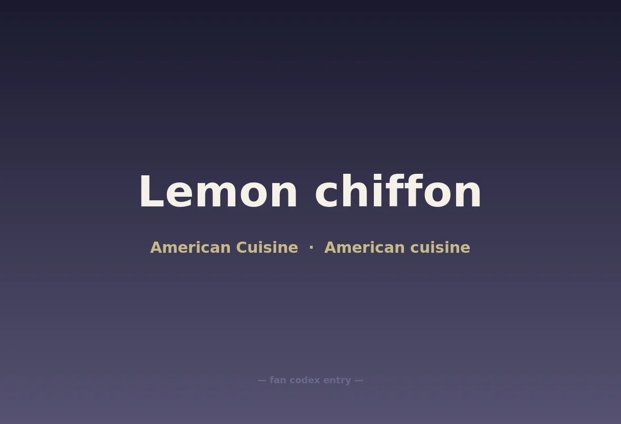 Lemon chiffon