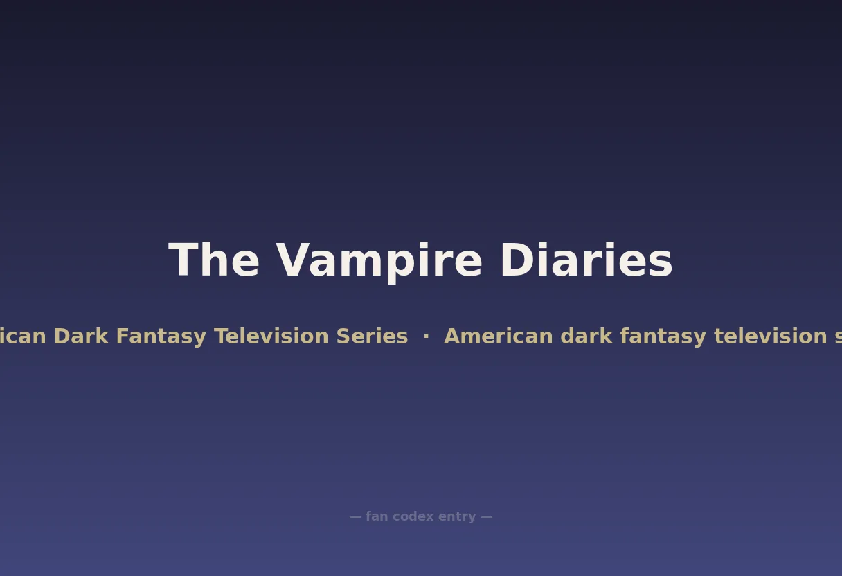 The Vampire Diaries