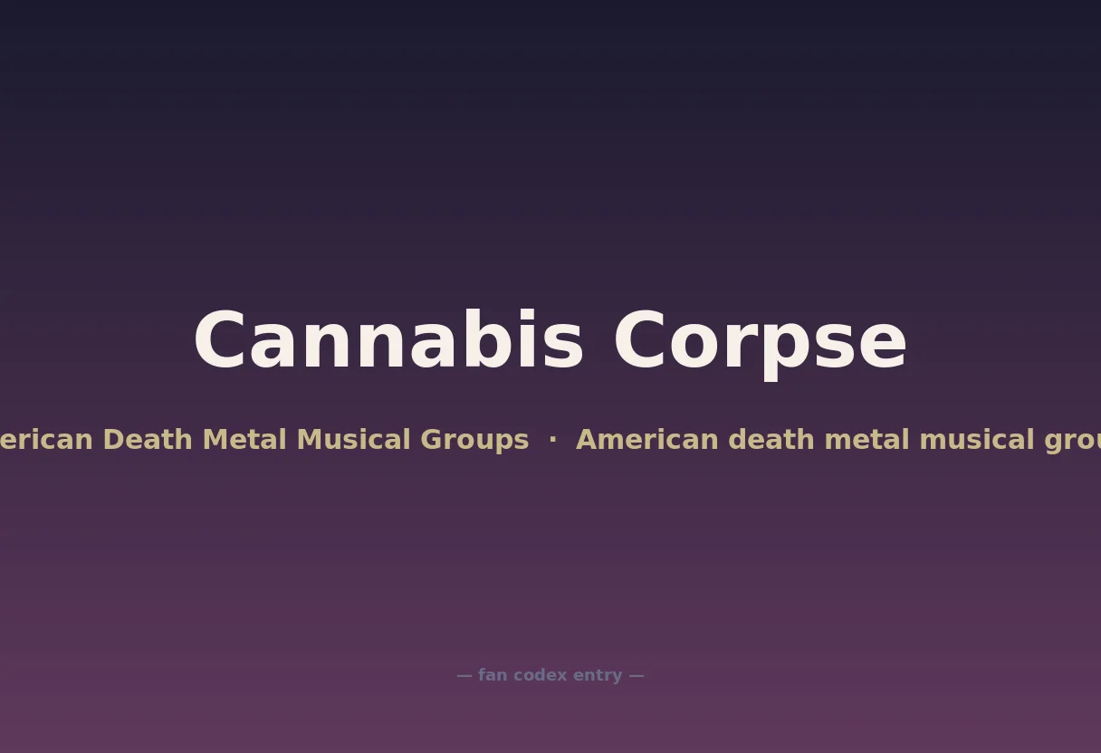 Cannabis Corpse