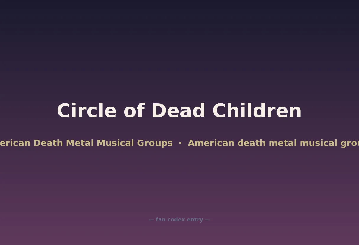 Circle of Dead Children