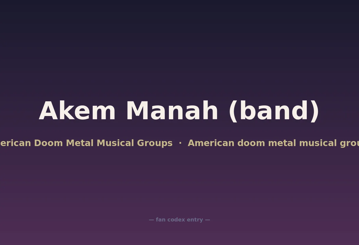 Akem Manah (band)