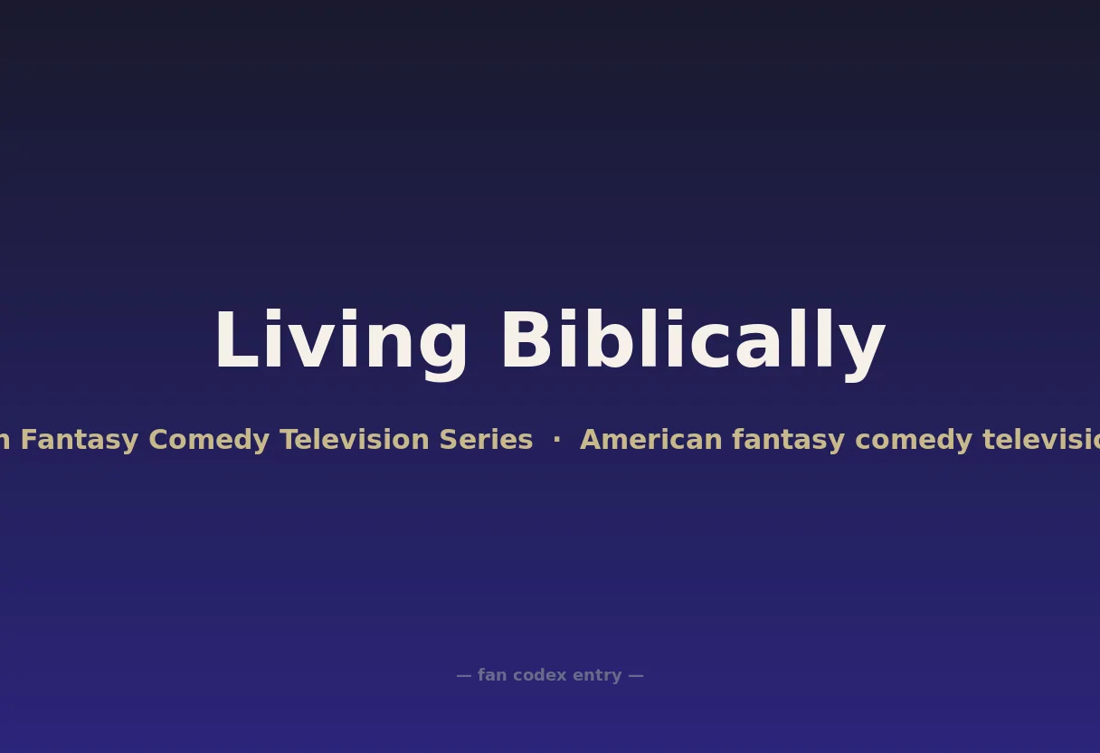 Living Biblically