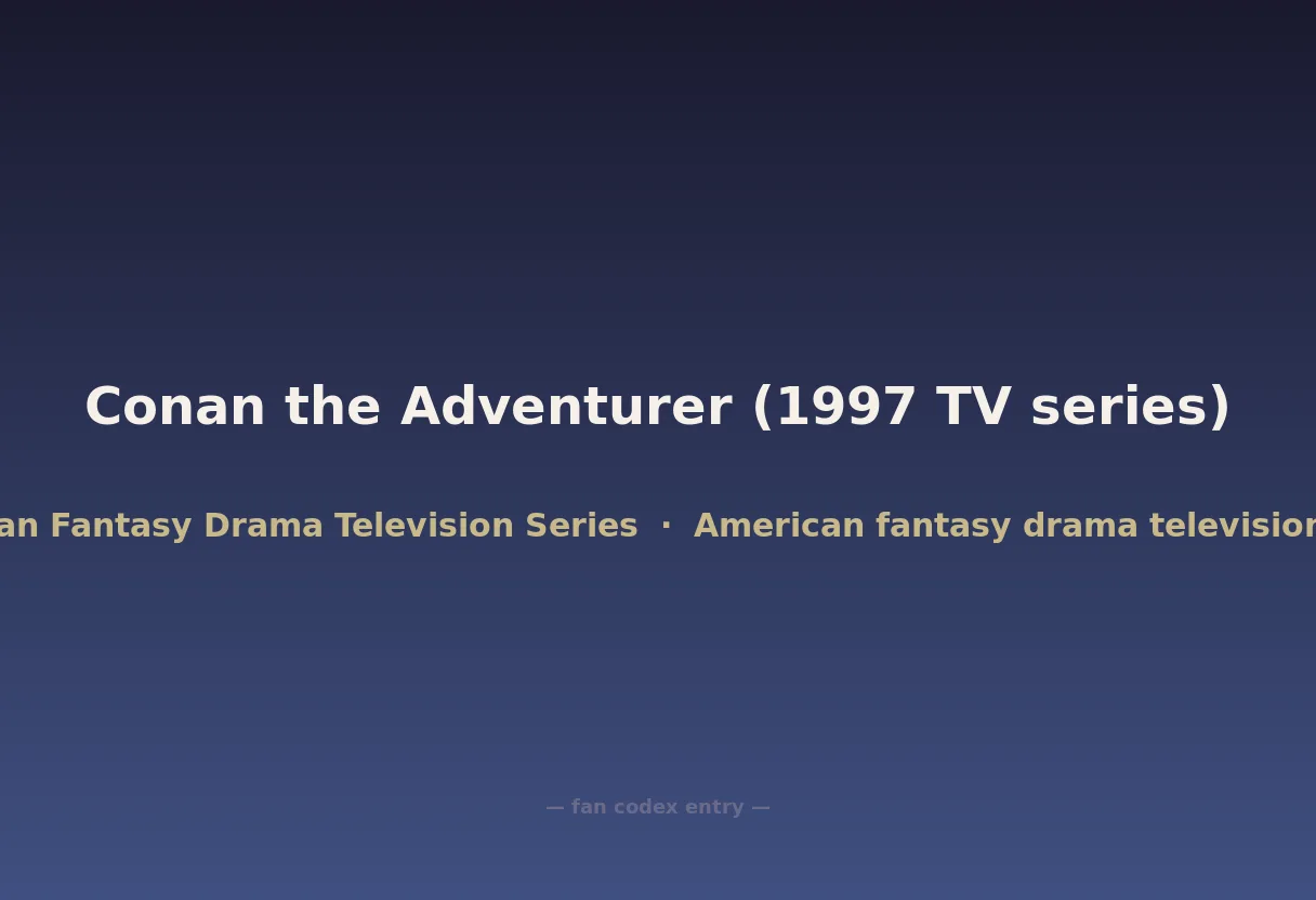 Conan the Adventurer (1997 TV series)