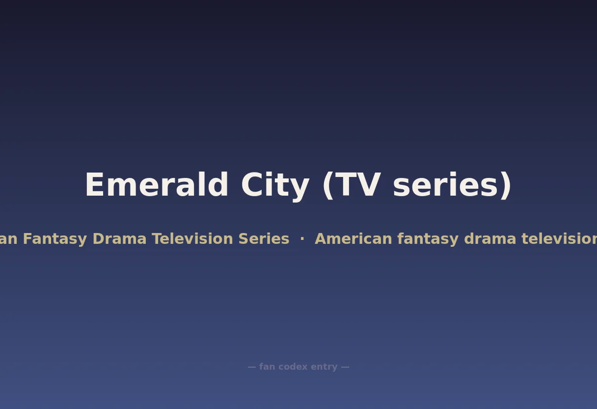 Emerald City (TV series)