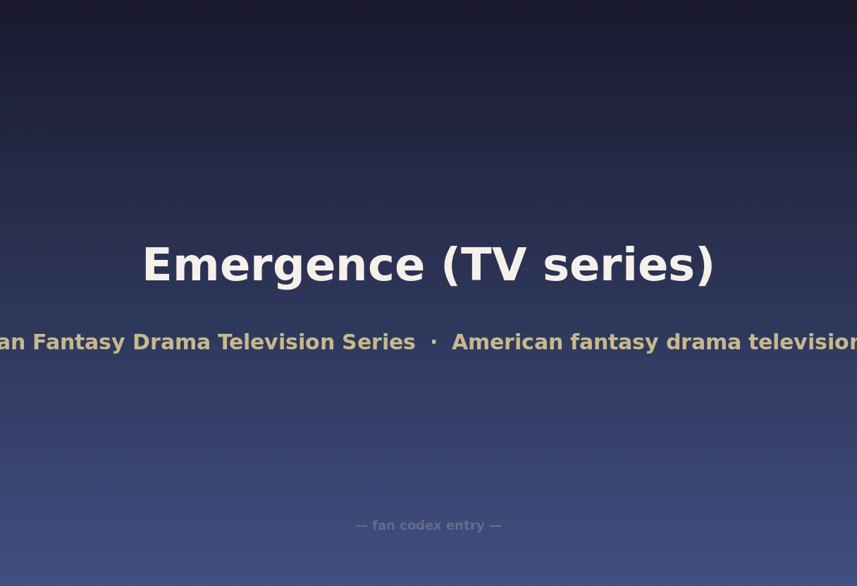 Emergence (TV series)