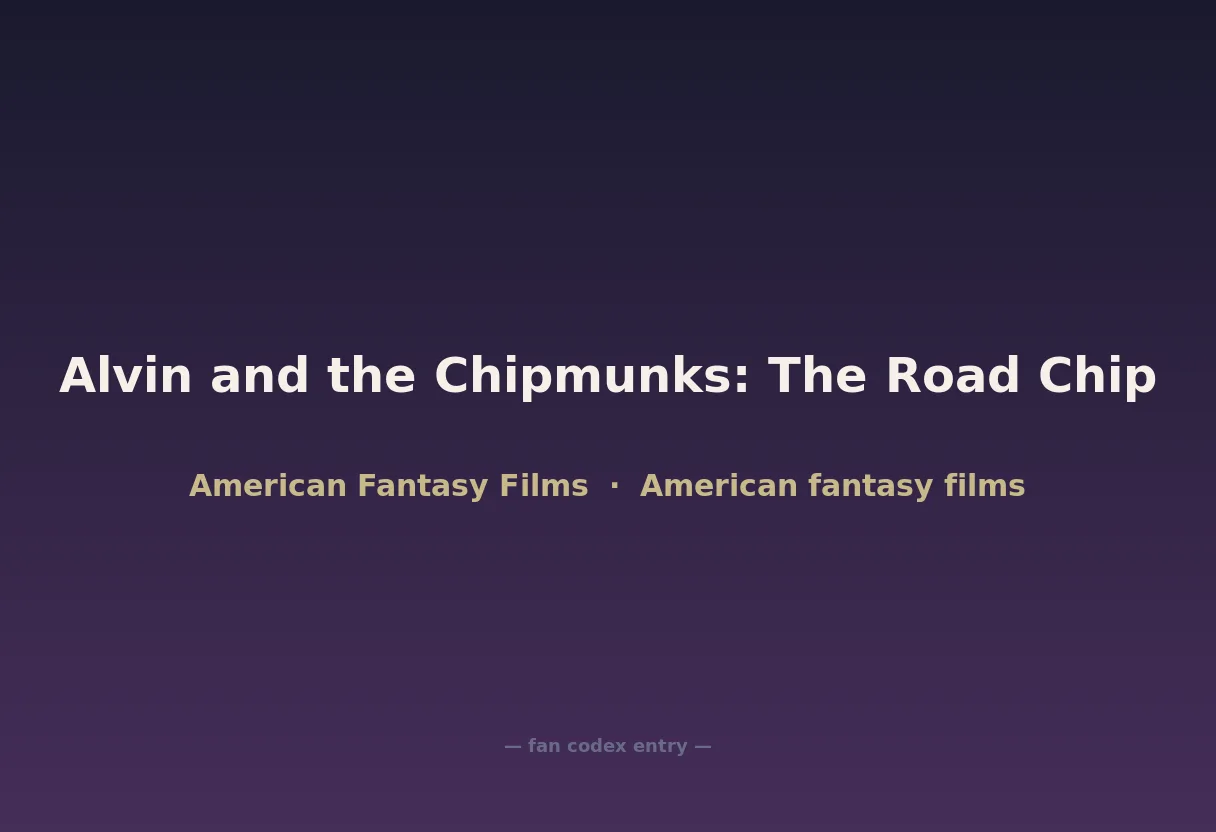 Alvin and the Chipmunks: The Road Chip