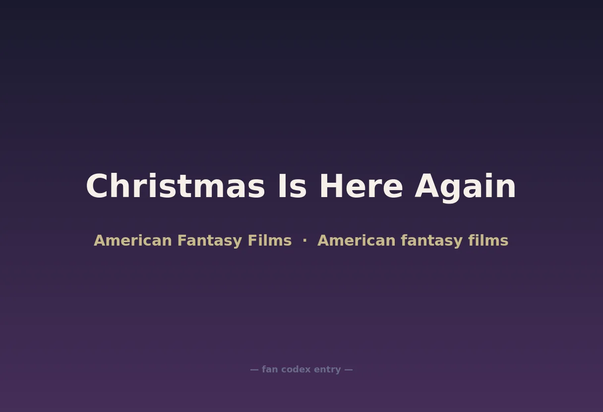 Christmas Is Here Again