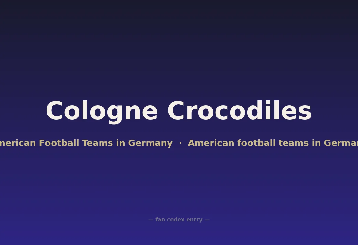 Cologne Crocodiles