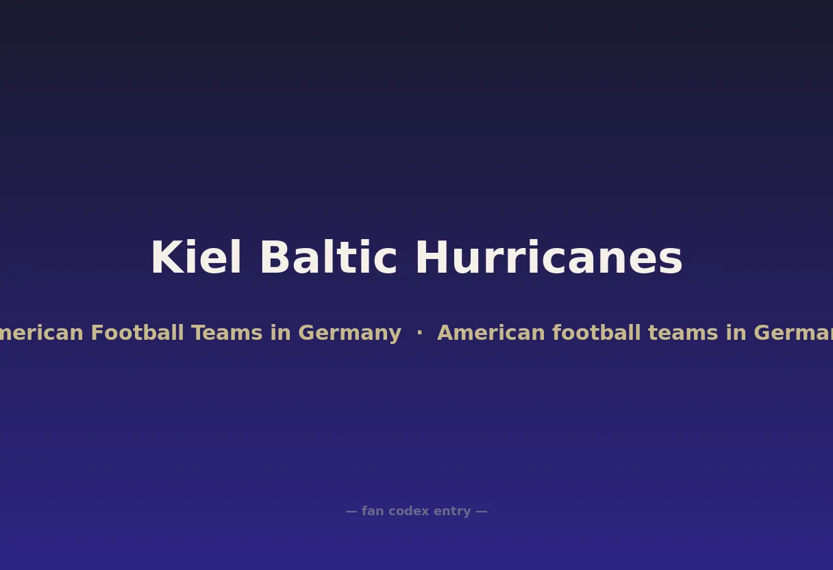 Kiel Baltic Hurricanes