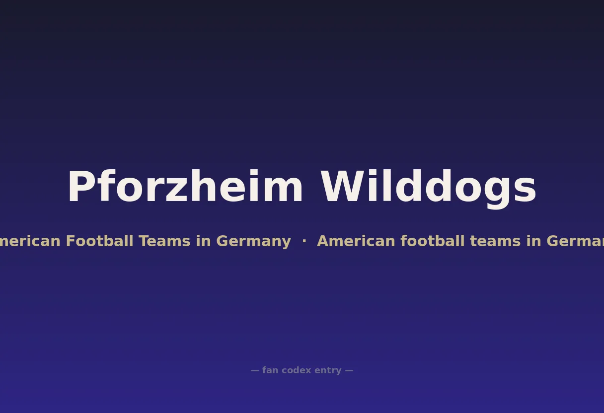Pforzheim Wilddogs