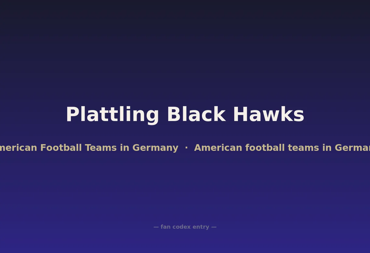 Plattling Black Hawks