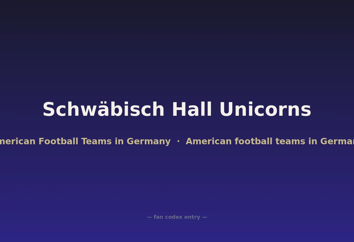 Schwäbisch Hall Unicorns