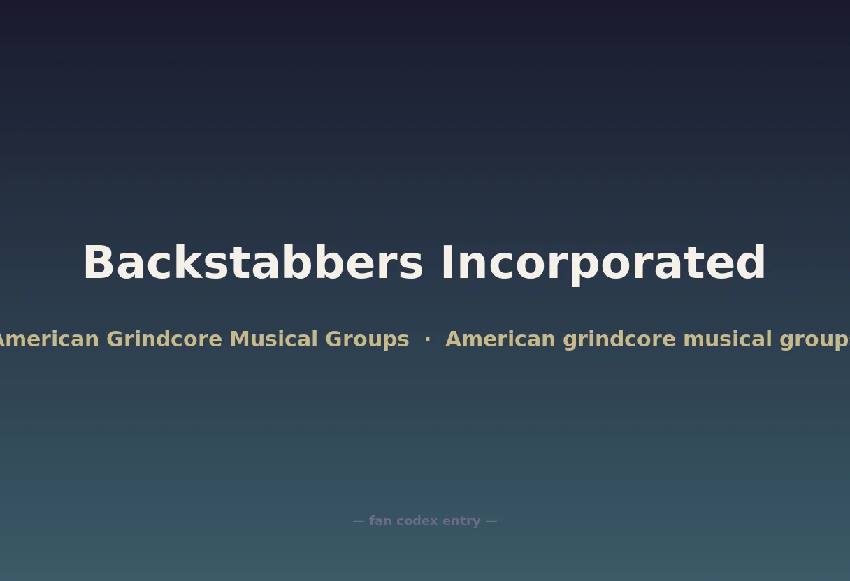 Backstabbers Incorporated