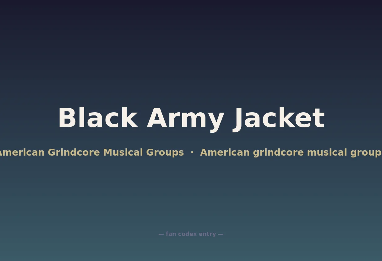 Black Army Jacket