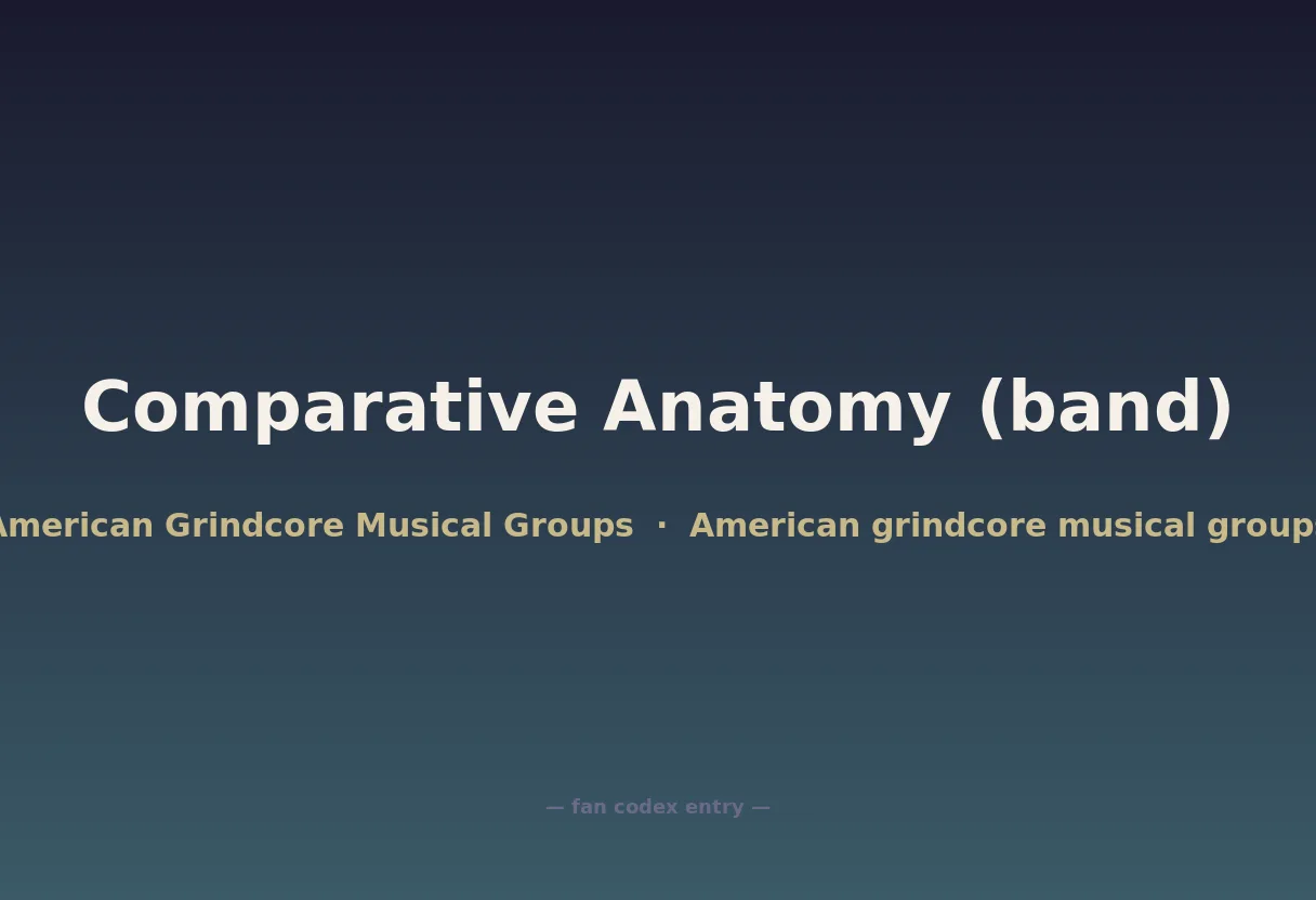 Comparative Anatomy (band)